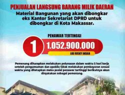 Umumkan Pemenang Lelang Material Bangunan DPRD, BKAD Kota Makassar: Ari Risky Indah Raih Penawaran Tertinggi