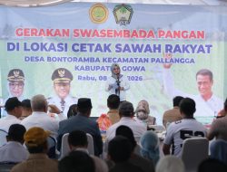 Dorong Swasembada Pangan, Bupati Gowa Optimalkan Program Cetak Sawah Rakyat