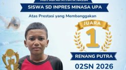 Membanggakan, Siswa SDI Minasa Upa Juara I Renang Putra O2SN 2026 Tingkat Kecamatan Rappocini
