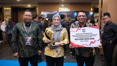 Komitmen Tekan Kemiskinan dan Stunting, Gowa Raih Penghargaan dari Kemendagri RI