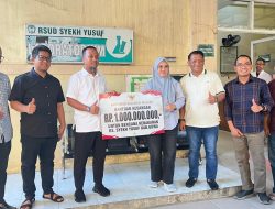 Bupati Gowa Terima Bantuan Percepatan Pemulihan RSUD Syekh Yusuf dari Pemprov Sulsel