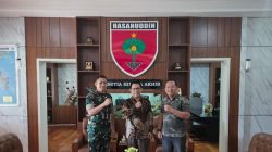 Bangun Sinergitas, PWI Sulsel – Kasdam XIV/Hasanuddin Pererat Hubungan Komunikasi