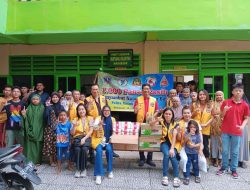 Berbagi Kasih, Lions Club Makassar Bagikan 1001 Paket Bantuan ke 27 Panti Asuhan
