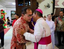Natal 2024, Danny Pomanto Hadiri Open House Keuskupan Agung Makassar
