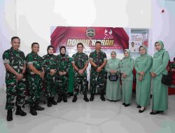 Peringati HUT ke-74, Pendam XIV/Hasanuddin Gelar Donor Darah dan Anjangsana