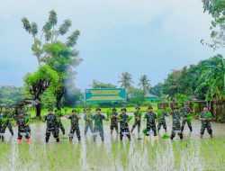 Pembinaan Ketahanan Pangan, Kodim 1426/Takalar Gelar Kegiatan Tanam Padi