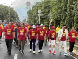 Peringati Hari Jadi ke-65, Pemkab Takalar Gelar Gerak Jalan Santai