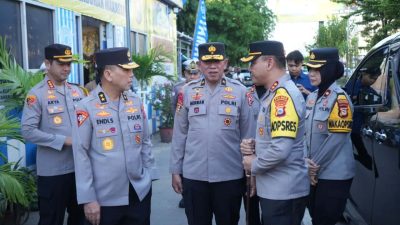 Dampingi Tim Supervisi Mabes Polri, Kapolres Pelabuhan Makassar Cek Kesiapanan Pengamanan Mudik di Pelabuhan Soeta
