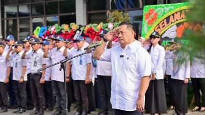Pimpin Apel Perdana, Hamzah Ahmad Tekankan Pegawai Jaga Kebersihan dan Disiplin Bekerja