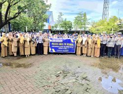 Kunjungi SMPN 8 Makassar, Dirlantas Polda Sulsel Gelar Sosialisasi Budaya Tertib Berlalu Lintas