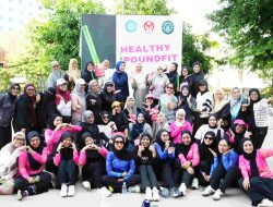 Melinda Aksa Pimpin Kegiatan Healthy Pound Fit Fun Bersama Tiga Organisasi Perempuan Kota Makassar