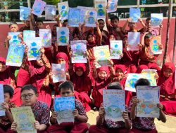 Peringati Hari Air Sedunia, Siswa SDN Minasa Upa Membuat Poster Bertemakan Manfaat Air