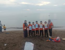 Peringati Hari Sampah, SDN Minasa Upa Bersihkan Sampah di Pantai Biru