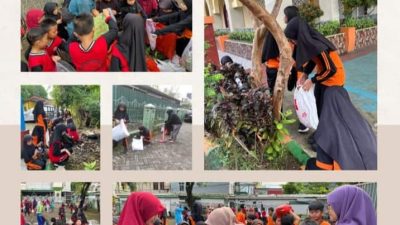 Peduli Kesehatan dan Lingkungan Sekitar, Guru dan Siswa SDN Minasa Upa Gelar Senam Bersama dan Bakti Sosial