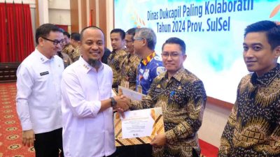 Terima Penghargaan Gubernur Sulsel, Dinas Dukcapil Gowa Aktif Catat Akta Kematian Warga
