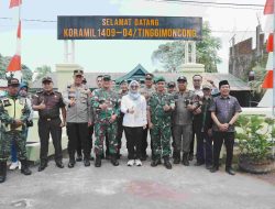 Bersama Dandim/1409 Gowa, Bupati Husniah Talenrang Resmikan Gerbang Koramil Tinggimoncong