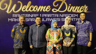 Munafri – Aliyah Kompak Sambut Elit NasDem di Kota Makassar