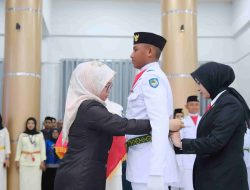Bupati Husniah Kukuhkan 70 Anggota Paskibraka Gowa