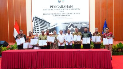 Munafri Arifuddin Ikuti Arahah Mendagri Bersama Gubernur dan Kepala Daerah se-Sulsel
