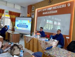 Kepsek SMPN 9 Ikuti Rapat Rutin MKKS SMPN Kota Makassar