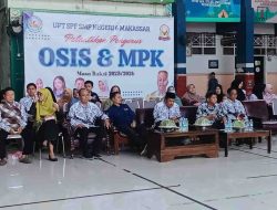 Ashar Kadir Resmi Lantik Pengurus OSIS dan MPK SMPN 6 Makassar Periode 2025-2026