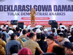 Deklarasi Damai, Bupati Husniah: Mari Jaga Keamanan, Kedamaian dan Persaudaraan di Kabupaten Gowa