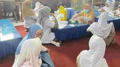 Tingkatkan Minat Baca, Siswa SMPN 1 Ikuti Gerakan Membaca Serentak Dinas Perpustakaan Makassar