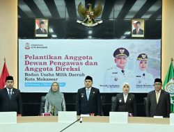 Wakil Ketua Andi Suharmika Hadiri Pelantikan Pengurus Direksi dan Dewas BUMD Makassar
