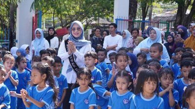 Bunda PAUD Gowa Ajak Anak-anak Biasakan Cuci Tangan Sejak Dini