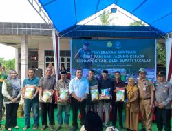 Serahkan Bantuan Bibit Padi dan Jagung, Bupati Takalar: Dukung Peningkatan Produksi Kelompok Tani