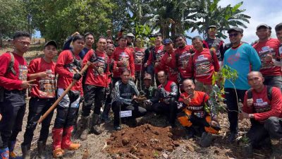 Wujud Kepedulian Terhadap Lingkungan, Wabup Bersama Dandim 1426/Takalar Laksanakan Penanaman Pohon