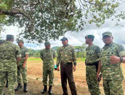 Brigjen TNI Budiawan Basuki Terima Kunjungan Menhan RI Sjafrie Sjamsoeddin di Rindam XIV/Hasanuddin