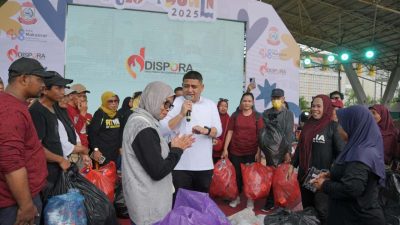 Makassar Funwalk 2025, Wali Kota dan Ketua TP PKK Hadirkan Edukasi Lingkungan