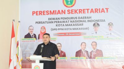 Resmikan Sekretariat PPNI, Munafri: Perawat Wajah Pemerintah di Pelayanan Kesehatan
