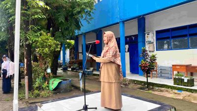 SMPN 40 Makassar Awali Semester Genap dengan Pagi Ceria, Upacara dan Rapat Awal Tahun