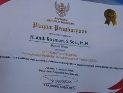 Peringkat 8 Produksi Beras Nasional, Andi Rosman: Bukti Kontribusi Wajo Wujudkan Swasembada Pangan Tahun 2025