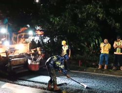 Diresmikan Gubernur Sulsel, Perbaikan Jalan Hertasning Dikebut dan Mulai Tunjukkan Progres Nyata