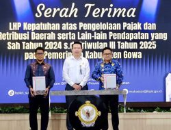 Pemkab Gowa Terima LHP Kepatuhan Pajak dan Retribusi dari BPK Sulsel