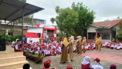 SD Inpres Minasa Upa Gelar Upacara Hari Perdana Masuk Sekolah