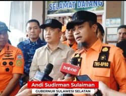 Tinjau Posko AJU Bersama Menhub dan Kabasarnas, Gubernur Sulsel: Kita Kerahkan Seluruh Tim Proses Pencarian Korban