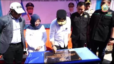 Gubernur Sulsel Resmikan Jembatan Sungai Balampangi Penghubung Sinjai – Bulukumba