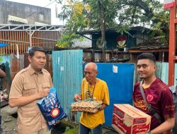 HUT ke-18 Partai Gerindra, Eric Horas Salurkan Bantuan ke Warga Kategori Miskin Ekstrem