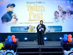 Fatmawati Rusdi Dikukuhkan sebagai Bunda Yatim Sulsel di Yatim Fest 2026