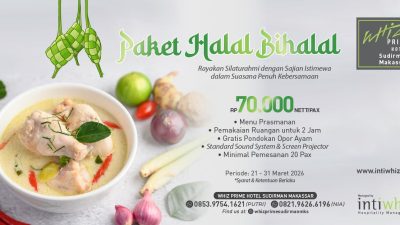 Whiz Prime Hotel Sudirman Makassar Tawarkan Paket Halalbihalal “Praktis dan Hemat”