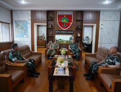 Perkuat Sinergi TNI-AD, Kasdam XIV/Hasanuddin Terima Kunjungan Danpussenarhanud