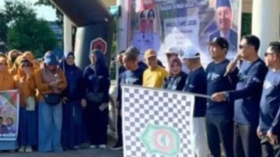 Hardiknas 2026, Wabup dan Kadisdik Takalar Lepas Ribuan Peserta Jalan Santai