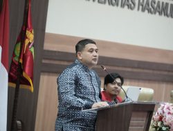 Kuliah Umum di FH Unhas, Munafri Cerita Perjuangan dari Penyiar Radio hingga Wali Kota Makassar