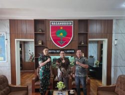 Bangun Sinergitas, PWI Sulsel – Kasdam XIV/Hasanuddin Pererat Hubungan Komunikasi