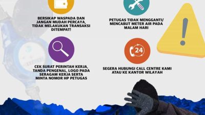 Marak Pencurian Meter Air, PDAM Makassar Imbau Pelanggan Tingkatkan Kewaspadaan