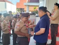 Jelang Jambore Nasional, Bupati Daeng Manye Berikan Motivasi ke Kontingen Kwarcab Takalar